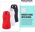 Nautica Competition 3 Pack Workout Tank Tops for Women Active Athletic Gym Workout Running Exercise Yoga Dry-Fit Fabric - Image 5